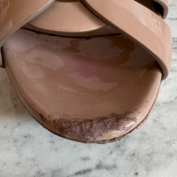 YSL tribute Yves Saint Laurent nude patent leather sz 36 - Picture 13 of 15